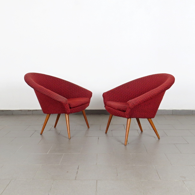 Shell armchairs - pair