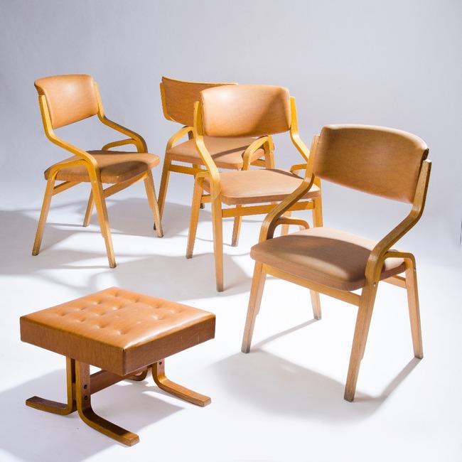 Chairs  and stool (set)